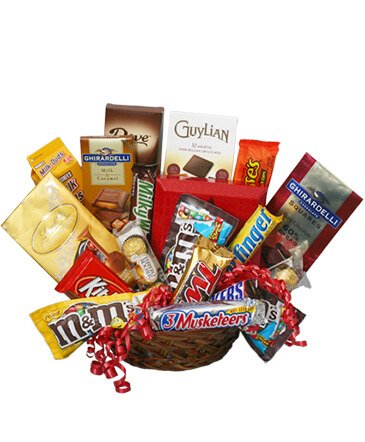 Chocolate Lovers' Basket – Mia's Flower Shop, Lancaster PA