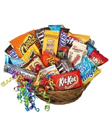 Junk Food Basket – Mia's Flower Shop, Lancaster PA