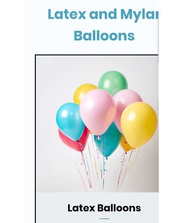 Latex Balloons – Mia's Flower Shop, Lancaster PA
