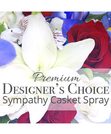 Premium Sympathy Casket Spray – Mia's Flower Shop, Lancaster PA